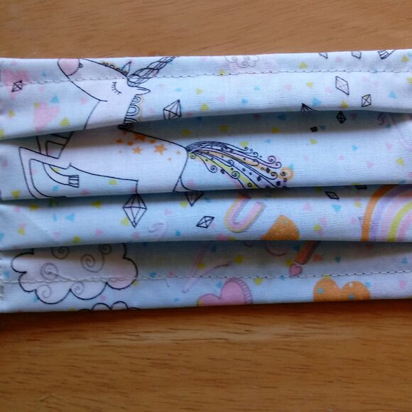 Handmade Other - Kids Face Mask Unicorn Print